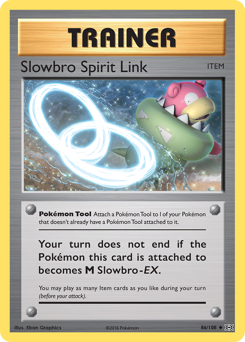 Slowbro Spirit Link z edície Evolutions, karta č.86
