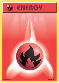 Fire Energy z edície Evolutions, karta č.92