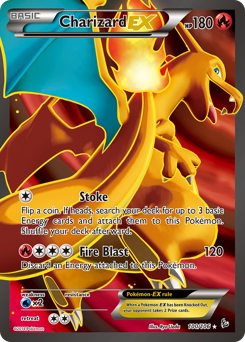 Charizard-EX z edície Flashfire, karta č.100