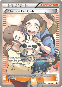 Pokémon Fan Club z edície Flashfire, karta č.106