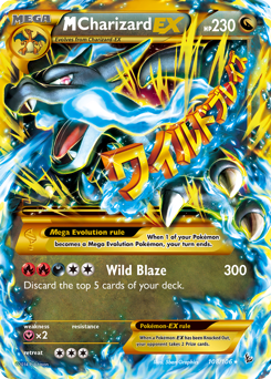 M Charizard-EX z edície Flashfire, karta č.108
