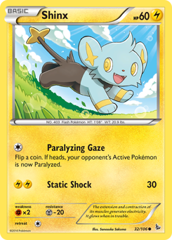 Shinx z edície Flashfire, karta č.32