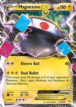 Magnezone-EX z edície Flashfire, karta č.35