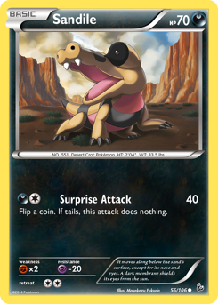 Sandile z edície Flashfire, karta č.56