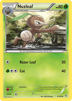Nuzleaf z edície Flashfire, karta č.6