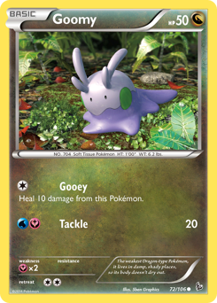 Goomy z edície Flashfire, karta č.72