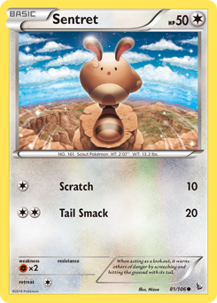 Sentret z edície Flashfire, karta č.81