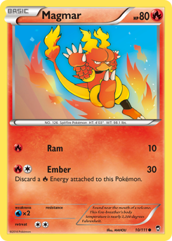 Magmar z edície Furious Fists, karta č.10