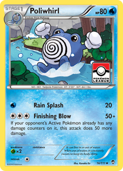 Poliwhirl z edície Furious Fists, karta č.16
