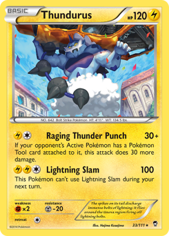 Thundurus z edície Furious Fists, karta č.33