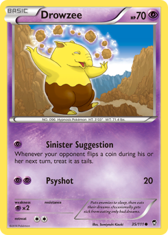 Drowzee z edície Furious Fists, karta č.35