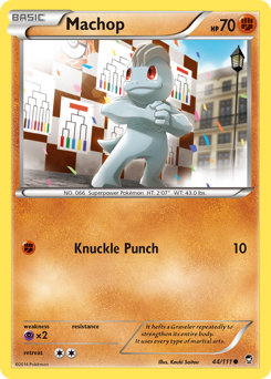 Machop z edície Furious Fists, karta č.44