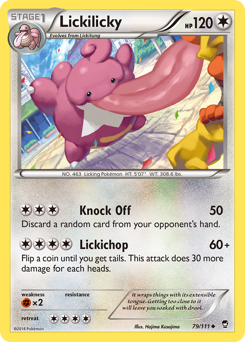 Lickilicky z edície Furious Fists, karta č.79