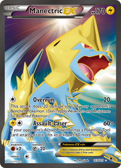 Manectric-EX z edície Phantom Forces, karta č.113