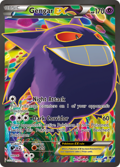 Gengar-EX z edície Phantom Forces, karta č.114