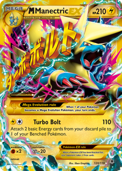 M Manectric-EX z edície Phantom Forces, karta č.120