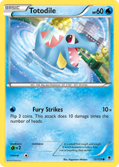Totodile z edície Phantom Forces, karta č.15
