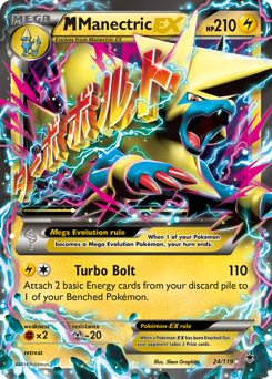 M Manectric-EX z edície Phantom Forces, karta č.24