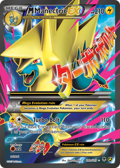 M Manectric-EX z edície Phantom Forces, karta č.24a