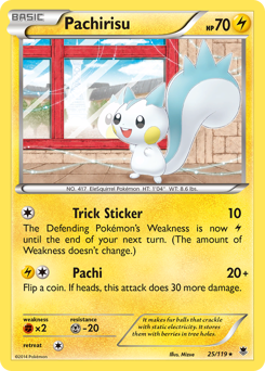 Pachirisu z edície Phantom Forces, karta č.25