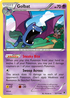 Golbat z edície Phantom Forces, karta č.32