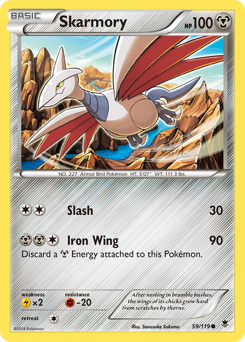 Skarmory z edície Phantom Forces, karta č.59