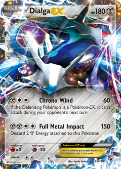Dialga-EX z edície Phantom Forces, karta č.62