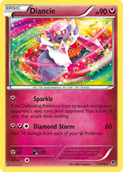 Diancie z edície Phantom Forces, karta č.71