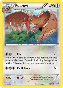 Fearow z edície Phantom Forces, karta č.79