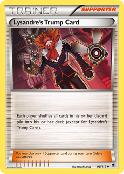 Lysandre's Trump Card z edície Phantom Forces, karta č.99