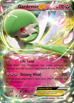 Gardevoir-EX z edície Primal Clash, karta č.105