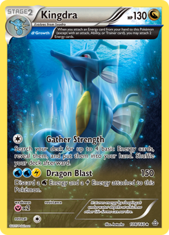 Kingdra z edície Primal Clash, karta č.108