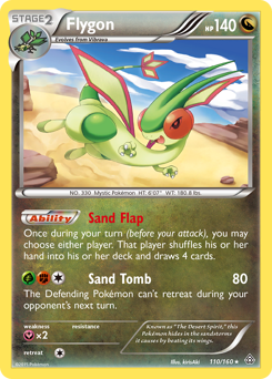 Flygon z edície Primal Clash, karta č.110