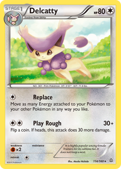 Delcatty z edície Primal Clash, karta č.114