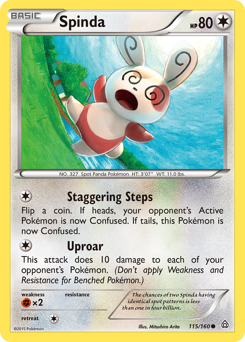 Spinda z edície Primal Clash, karta č.115