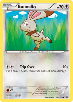 Bunnelby z edície Primal Clash, karta č.120