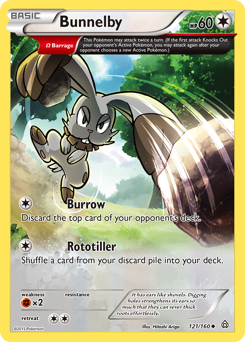 Bunnelby z edície Primal Clash, karta č.121