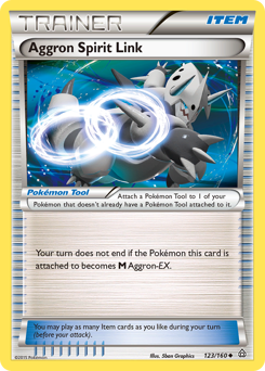Aggron Spirit Link z edície Primal Clash, karta č.123
