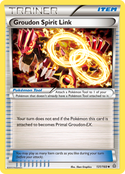 Groudon Spirit Link z edície Primal Clash, karta č.131