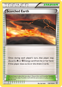 Scorched Earth z edície Primal Clash, karta č.138