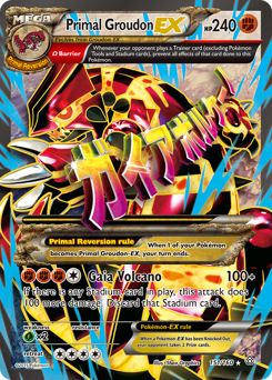 Primal Groudon-EX z edície Primal Clash, karta č.151
