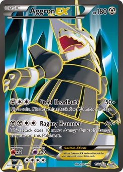 Aggron-EX z edície Primal Clash, karta č.153