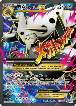 M Aggron-EX z edície Primal Clash, karta č.154