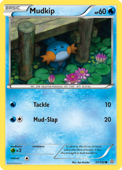 Mudkip z edície Primal Clash, karta č.33