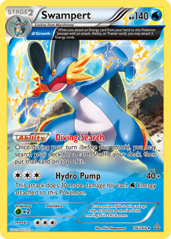 Swampert z edície Primal Clash, karta č.36