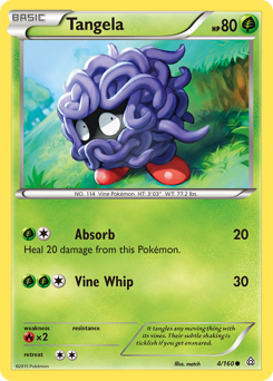 Tangela z edície Primal Clash, karta č.4