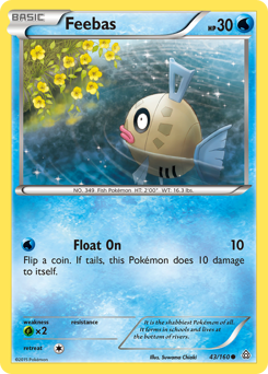 Feebas z edície Primal Clash, karta č.43