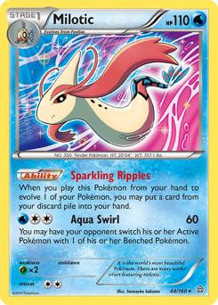 Milotic z edície Primal Clash, karta č.44