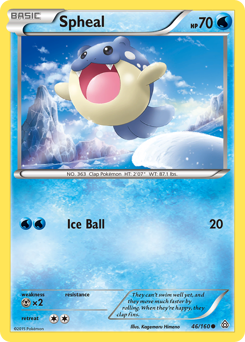 Spheal z edície Primal Clash, karta č.46
