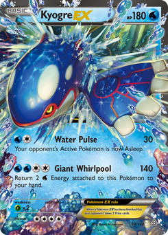 Kyogre-EX z edície Primal Clash, karta č.54
